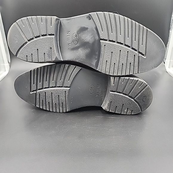 Neil M Wynne Leather Oxfords Dress Shoes Java Brown Men's 9 EEE Extra Wide - Picture 9 of 13